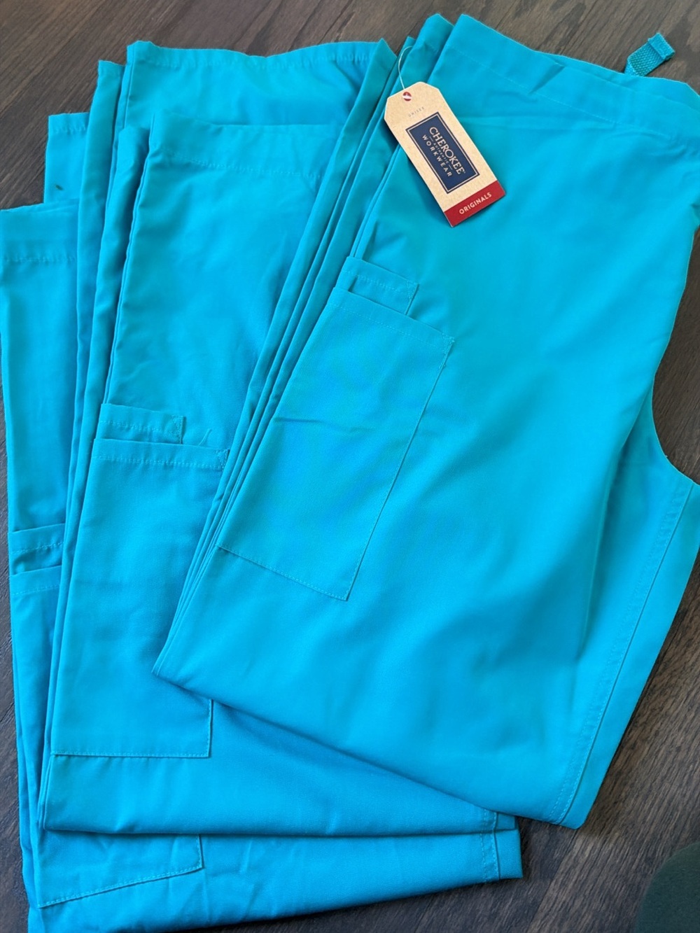 Cherokee  Turquoise Medical Scrub Pants (3)